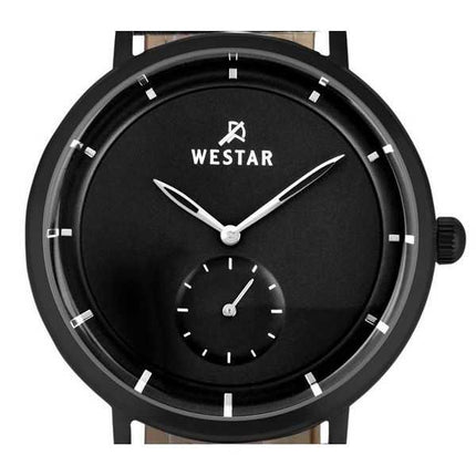 Orologio da uomo 50246BBN103 con cinturino in pelle con profilo Westar quadrante nero al quarzo