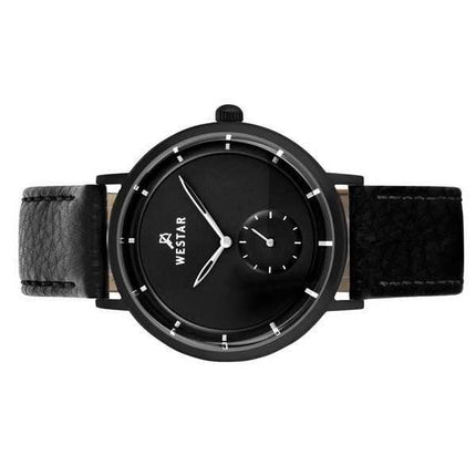 Orologio da uomo 50246BBN103 con cinturino in pelle con profilo Westar quadrante nero al quarzo