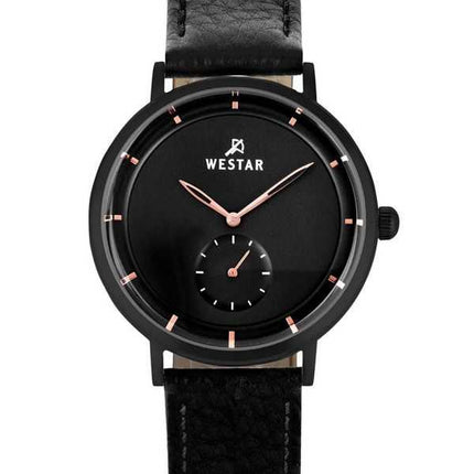 Orologio da uomo 50246BBN603 con cinturino in pelle con profilo Westar quadrante nero al quarzo