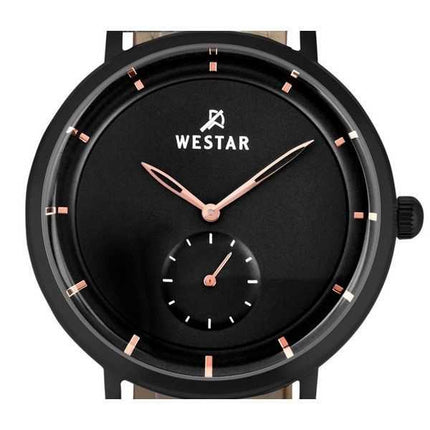 Orologio da uomo 50246BBN603 con cinturino in pelle con profilo Westar quadrante nero al quarzo