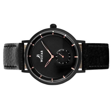 Orologio da uomo 50246BBN603 con cinturino in pelle con profilo Westar quadrante nero al quarzo