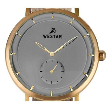 Orologio da uomo 50246BZZ186 con cinturino in pelle profilo Westar quadrante grigio al quarzo