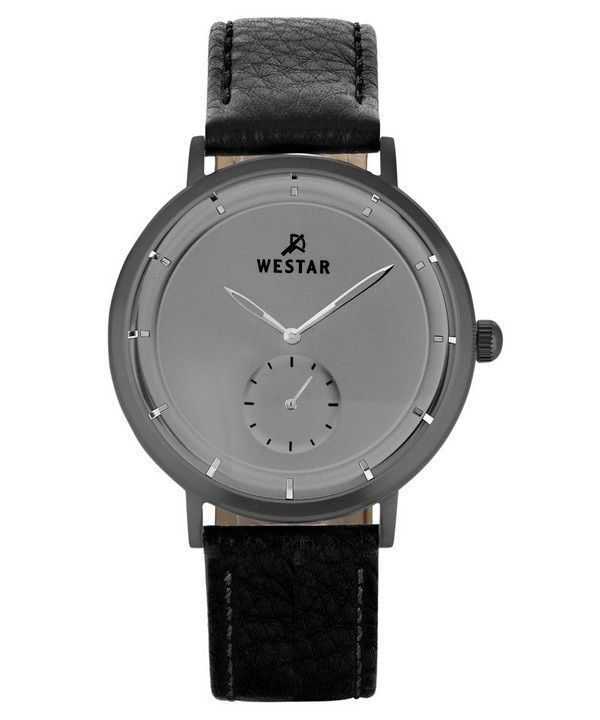 Orologio da uomo 50246GGN106 con cinturino in pelle profilo Westar quadrante grigio al quarzo