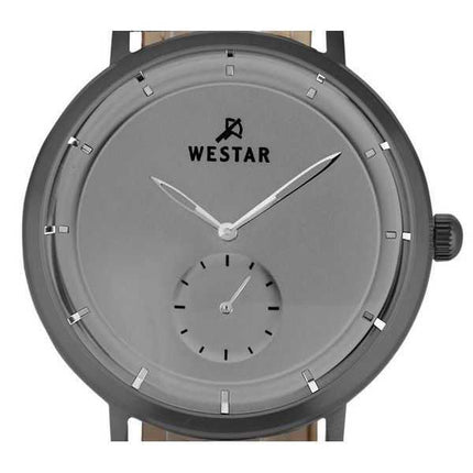 Orologio da uomo 50246GGN106 con cinturino in pelle profilo Westar quadrante grigio al quarzo