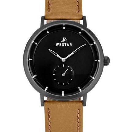 Orologio da uomo 50246GGN183 con cinturino in pelle con profilo Westar quadrante nero al quarzo
