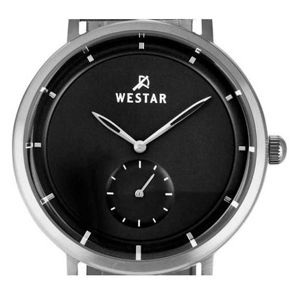Orologio da uomo 50246STN103 con cinturino in pelle con profilo Westar quadrante nero al quarzo
