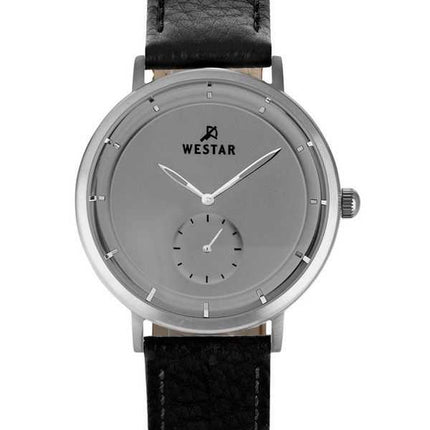 Orologio da uomo 50246STN106 con cinturino in pelle profilo Westar quadrante grigio al quarzo
