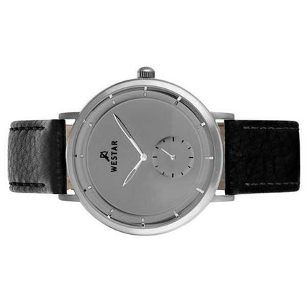 Orologio da uomo 50246STN106 con cinturino in pelle profilo Westar quadrante grigio al quarzo