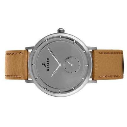 Orologio da uomo 50246STN186 con cinturino in pelle profilo Westar quadrante grigio al quarzo