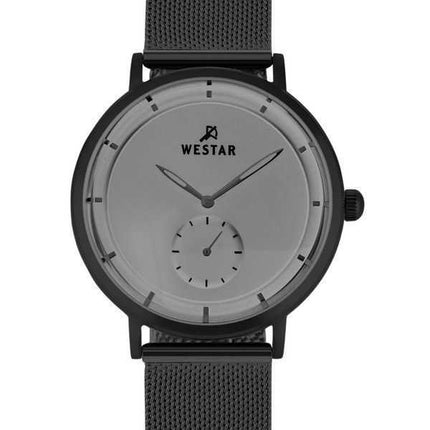 Orologio da uomo con profilo Westar in acciaio inossidabile quadrante grigio al quarzo 50247BBN306