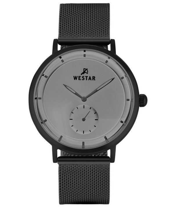 Orologio da uomo con profilo Westar in acciaio inossidabile quadrante grigio al quarzo 50247BBN306