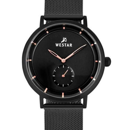 Orologio da uomo con profilo Westar in acciaio inossidabile quadrante nero al quarzo 50247BBN603