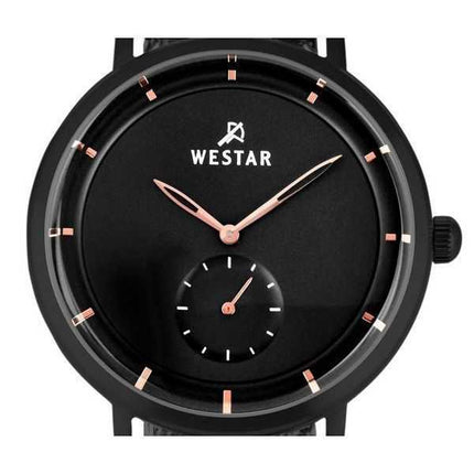 Orologio da uomo con profilo Westar in acciaio inossidabile quadrante nero al quarzo 50247BBN603