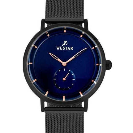 Orologio da uomo con profilo Westar in acciaio inossidabile quadrante blu al quarzo 50247BBN604