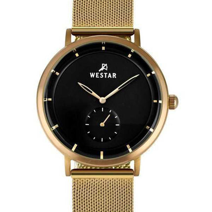 Orologio da uomo Westar Profile tono oro in acciaio inossidabile quadrante nero al quarzo 50247BZZ103