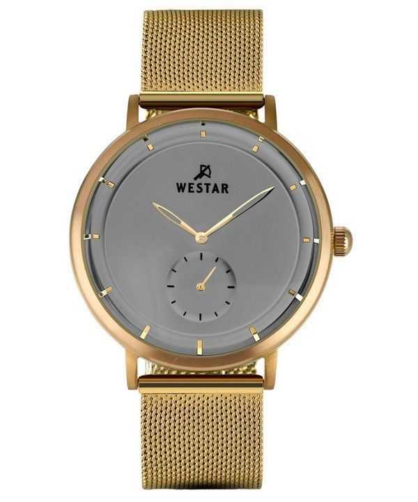 Orologio da uomo con profilo Westar in acciaio inossidabile quadrante grigio al quarzo 50247BZZ106