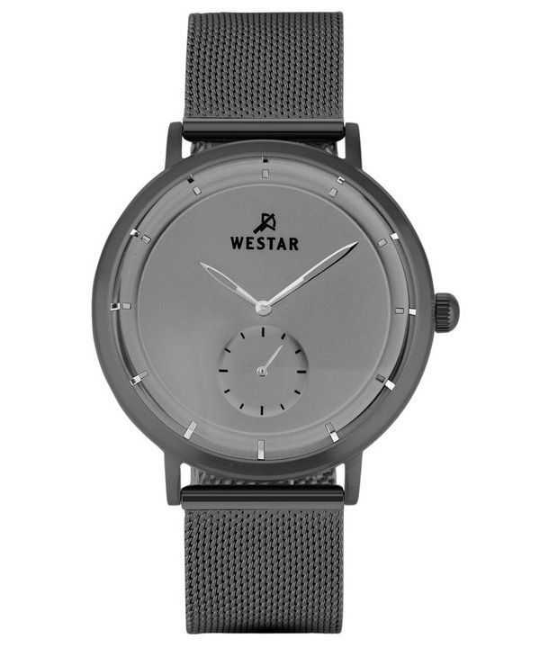 Orologio da uomo con profilo Westar in acciaio inossidabile quadrante grigio al quarzo 50247GGN106