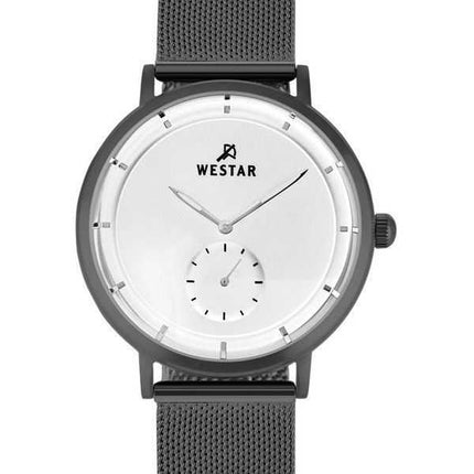 Orologio da uomo con profilo Westar in acciaio inossidabile quadrante bianco al quarzo 50247GGN107