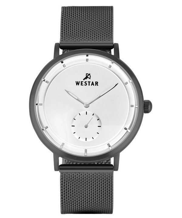 Orologio da uomo con profilo Westar in acciaio inossidabile quadrante bianco al quarzo 50247GGN107