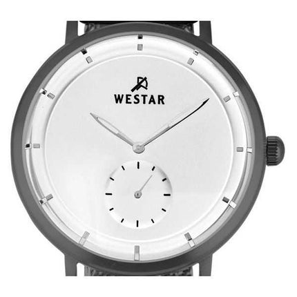 Orologio da uomo con profilo Westar in acciaio inossidabile quadrante bianco al quarzo 50247GGN107