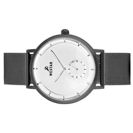 Orologio da uomo con profilo Westar in acciaio inossidabile quadrante bianco al quarzo 50247GGN107