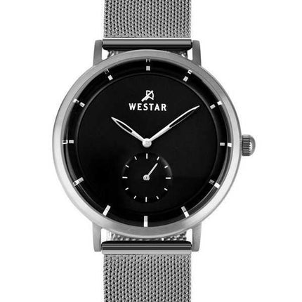 Orologio da uomo con profilo Westar in acciaio inossidabile quadrante nero al quarzo 50247STN103