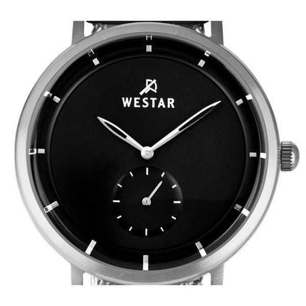 Orologio da uomo con profilo Westar in acciaio inossidabile quadrante nero al quarzo 50247STN103