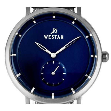 Orologio da uomo con profilo Westar in acciaio inossidabile quadrante blu al quarzo 50247STN104