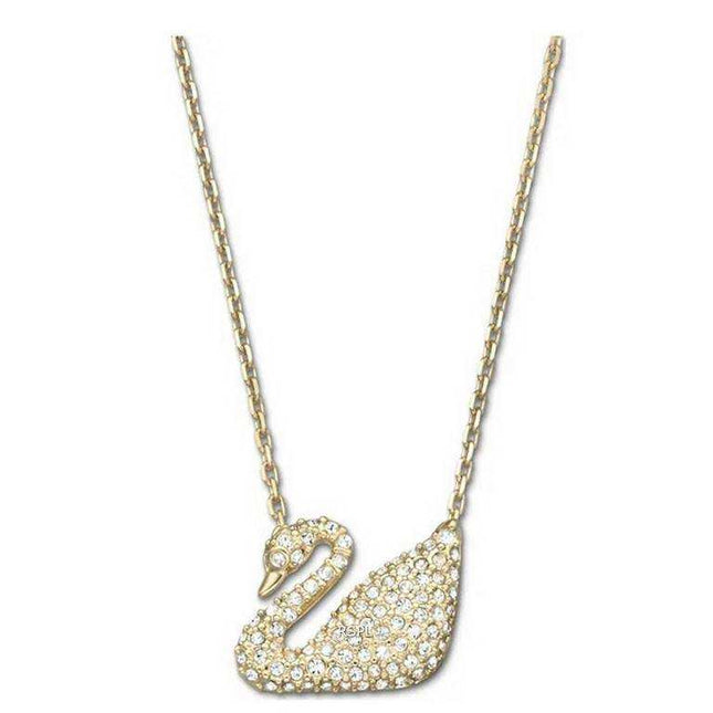 Collana da donna con cigno placcato in cristallo Swarovski 5063921