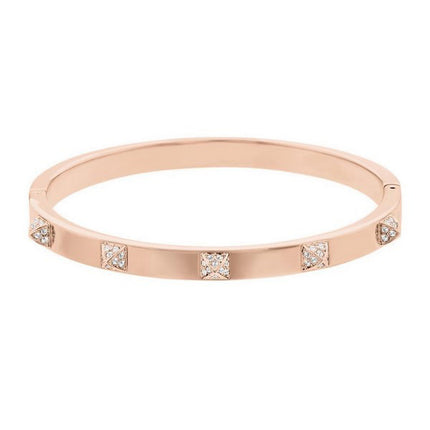 Braccialetto Swarovski Tactic Rose Gold Tone Con Cristallo Bianco 5098368 Da Donna