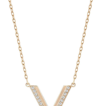 Collana da donna con placcatura in oro rosa PVD 5140120 Swarovski