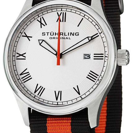 Stuhrling Original Liberty Date Display White Dial 522.02 Orologio unisex