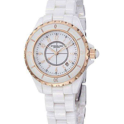 Orologio da donna Stuhrling Original White Quartz Ceramic 530.114EW3