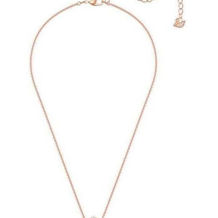 Swarovski Sparkling Dancing Cubic Zirconia Stone Collana placcata color oro rosa 5468084 da donna