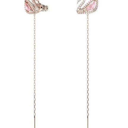 Orecchini Swarovski Swan Drop color oro rosa 5469990 per donna