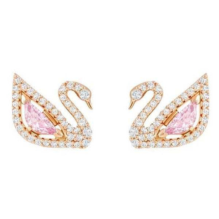 Orecchini Swarovski Swan Drop color oro rosa 5469990 per donna