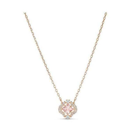 Swarovski Sparkling Dancing Cubic Zirconia Stone Collana placcata color oro rosa 5514488 da donna