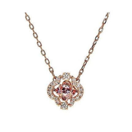 Swarovski Sparkling Dancing Cubic Zirconia Stone Collana placcata color oro rosa 5514488 da donna