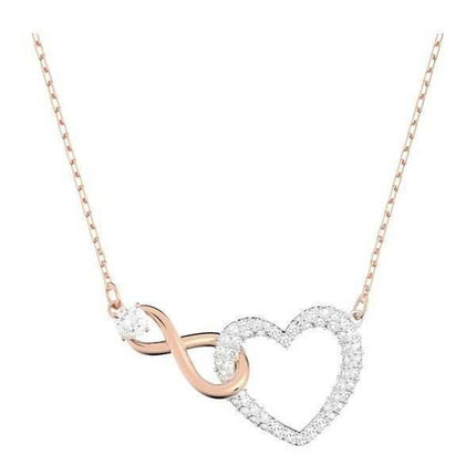 Collana Swarovski Hyperbola Infinity And Heart con finitura in metallo misto 5518865 per donna