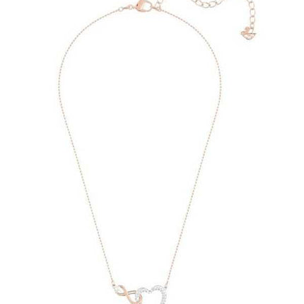 Collana Swarovski Hyperbola Infinity And Heart con finitura in metallo misto 5518865 per donna