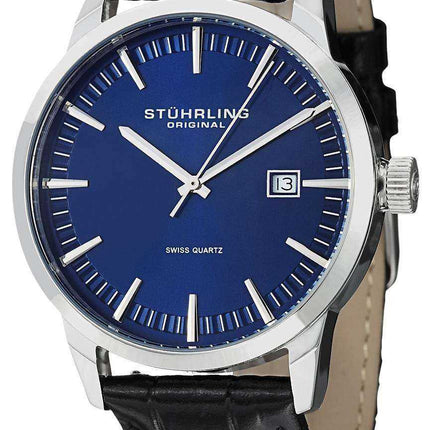 Stuhrling Original Classic Ascot 42 Swiss Quartz Date Display 555A.04 Orologio da uomo
