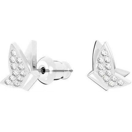 Orecchini Swarovski Lilia Butterfly placcati in rodio con cristallo bianco 5636424 da donna