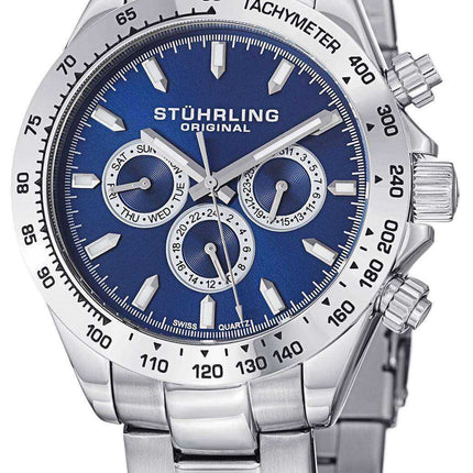 Orologio da uomo Stuhrling Original Concorso Raceway Swiss Quartz Tachymeter 564.03