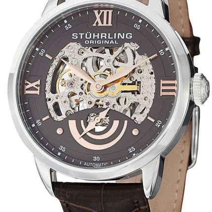 Orologio da uomo Stuhrling Original Executive II Automatic Gray Skeleton Dial 574.03
