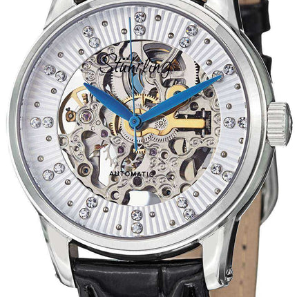 Stuhrling Original Vogue Audrey Stella Skeleton Cristallo Swarovski 576.11152 Orologio da donna