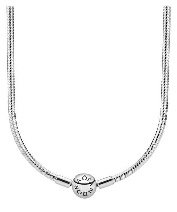 Collana Pandora in argento sterling con catena a serpente 590742HV-42 per donna