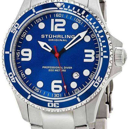 Orologio da uomo Stuhrling Original Aquadiver Grand Regatta Quartz 593.332U16