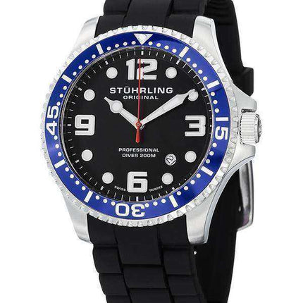 Orologio da uomo Stuhrling Original Aquadiver Swiss Quartz 200M 675.01SET