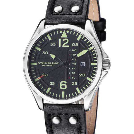 Stuhrling Original Aviator Quartz Day And Date 699.01 Orologio da uomo