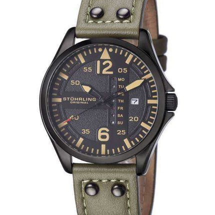 Stuhrling Original Aviator Quartz Day and Date 699.03 Orologio da uomo